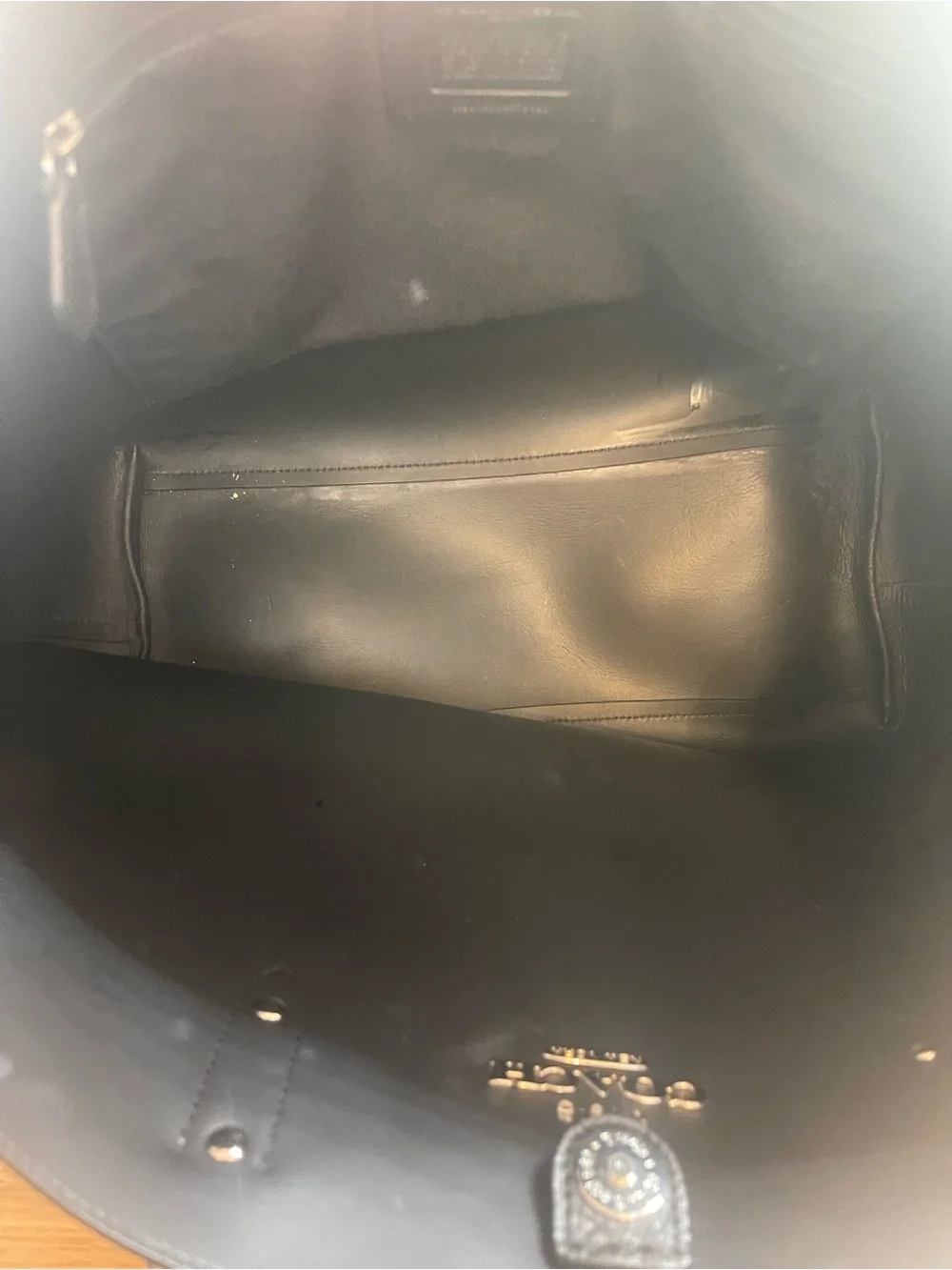 Coach Town Tote in Metallic Grey/Silver